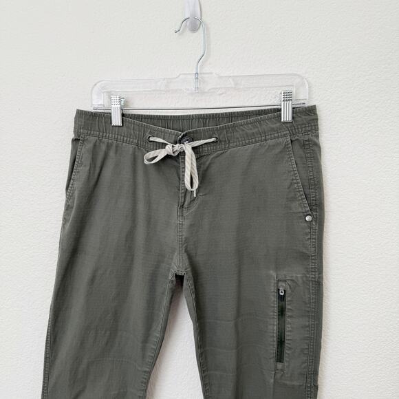 [Vuori] Olive Green Ripstop Slim Fit Drawstring Waist Pants Casual Sz Medium M - Picture 5 of 11